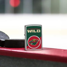 Load image into Gallery viewer, Zippo Lighter - Custom Engraved with Your Message for NHL Minnesota Wild 2024 Street Chrome Pocket Lighter 46195