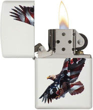 Load image into Gallery viewer, Zippo Eagle & Soldier Pocket Lighter, White Matte (ZO12303), One Size