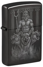 Load image into Gallery viewer, Zippo Lighter - Custom Engraved with Your Message for Greek Dogs Design High Polish Black Pocket Lighter 46264