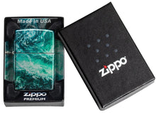 Load image into Gallery viewer, Zippo Lighter - Personalized Customize Message Engrave on Backside Rogue Wave Lighter Fusion 48621