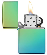 Load image into Gallery viewer, Zippo Lighter - Personalized Message Engraved on Backside Colored Windproof Lighter Teal 49191