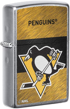 Load image into Gallery viewer, Zippo 2021 NHL Pittsburgh-Penguins Street Chrome Pocket Lighter