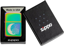 Load image into Gallery viewer, Zippo Lighter - Customized Message on Moon and Flowers - Multi-Color 48910
