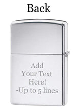 Load image into Gallery viewer, Zippo Lighter- Personalized Engrave Lucky Clover Shamrock High Polish 24007
