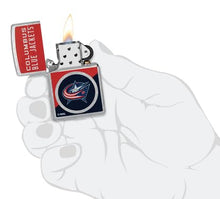 Load image into Gallery viewer, Zippo Lighter - Custom Engraved with Your Message for NHL Columbus Blue Jackets 2024 Street Chrome Pocket Lighter 46188