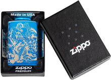 Load image into Gallery viewer, Zippo Lighter - Personalized Message Engraved Backside on Viking Design Windproof Lighter (Atlantis Greek Mythology 48787)