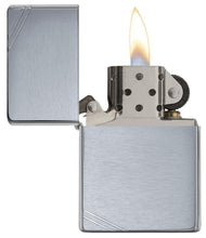 Load image into Gallery viewer, Zippo Lighter - Personalized Custom Message Engrave Chrome Windproof Lighter Vintage with Slashes 230