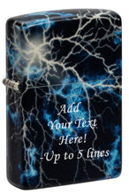 Load image into Gallery viewer, Zippo Lighter - Personalized Customize Message Engrave on Backside Outdoor Wild Nature Mountain Moon Scene Lighter Lightning Glow in The Dark 48610