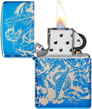 Load image into Gallery viewer, Zippo Lighter - Personalized Message Engraved Backside on Viking Design Windproof Lighter (Atlantis Greek Mythology 48787)