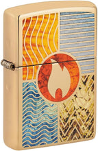 Load image into Gallery viewer, Zippo Lighter - Personalized Customize Message Engrave on Backside for Zippo Brand Design Logo Lighter (Elements of Earth 48729)