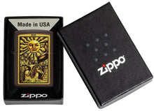 Load image into Gallery viewer, Zippo Lighter - Personalized Custom Message Engraved on Backside for Special Designs Windproof Lighter (The Sun of God 48452)