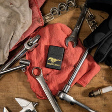 Load image into Gallery viewer, Zippo Lighter - Personalized Customize Message Engrave on Backside for Ford Design Zippo Lighter (Black Crackle #49827)