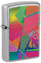 Load image into Gallery viewer, Zippo Lighter- Personalized Message for Geometric Patterns Neon Texture 48498