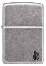Load image into Gallery viewer, Zippo Lighter - Custom Engraved with Your Message - Armor Deep Carved Flame - Antique Silver 46399