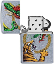 Load image into Gallery viewer, Zippo Chinese Dragon Street Chrome Design Pocket Lighter