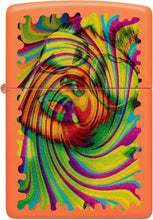 Load image into Gallery viewer, Zippo Sunglass Woman Design Orange Matte Pocklet Lighter