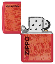 Load image into Gallery viewer, Zippo Lighter - Custom Engraved with Your Message - Made in USA Design - Red Matte 46487