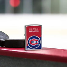 Load image into Gallery viewer, Zippo Lighter - Custom Engraved with Your Message for NHL Montreal Canadiens 2024 Street Chrome Pocket Lighter 46196