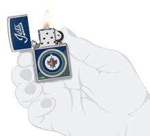 Load image into Gallery viewer, Zippo Lighter - Custom Engraved with Your Message for NHL Winnipeg Jets 2024 Street Chrome Pocket Lighter 46212