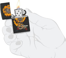 Load image into Gallery viewer, Zippo - Customized Message for Rick Rietveld Day of The Dead - Black Matte 48954