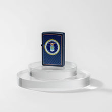 Load image into Gallery viewer, Zippo Lighter - Customized Message on U.S. Air Force™ Navy Matte Pocket 46488