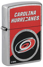 Load image into Gallery viewer, Zippo Lighter - Custom Engraved with Your Message for NHL Carolina Hurricanes 2024 Street Chrome Pocket Lighter 46185