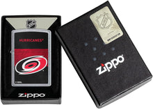 Load image into Gallery viewer, Zippo 2021 NHL Carolina-Hurricanes Street Chrome Pocket Lighter
