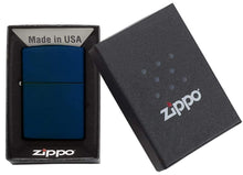 Load image into Gallery viewer, Zippo - Customize Message Engrave Matte Colors Windproof (Navy Blue) #239