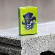 Load image into Gallery viewer, Zippo Lighter - Customized Message on Steampunk Skeleton Lurid Pocket 46709