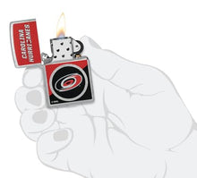 Load image into Gallery viewer, Zippo Lighter - Custom Engraved with Your Message for NHL Carolina Hurricanes 2024 Street Chrome Pocket Lighter 46185