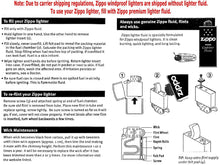 Load image into Gallery viewer, Zippo Lighter- Zippo and Flame Logo Windproof Lighter (Zippo Map Z5484)