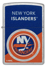 Load image into Gallery viewer, Zippo Lighter - Custom Engraved with Your Message for NHL New York Islanders 2024 Street Chrome Pocket Lighter 46199