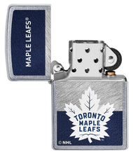 Load image into Gallery viewer, Zippo Lighter - Personalized Customize Message Engrave on Backside for Toronto Maple Leafs NHL Team 48055