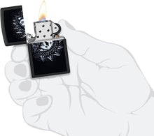 Load image into Gallery viewer, Zippo Black Light Dragon Eye Design Black Matte Pocket Lighter