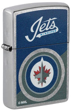 Load image into Gallery viewer, Zippo Lighter - Custom Engraved with Your Message for NHL Winnipeg Jets 2024 Street Chrome Pocket Lighter 46212