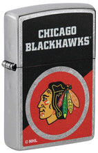 Load image into Gallery viewer, Zippo Lighter - Custom Engraved with Your Message for NHL Chicago Blackhawks 2024 Street Chrome Pocket Lighter 46186