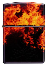 Load image into Gallery viewer, Zippo Lighter - Custom Engraved with Your Message for Fusion Inferno Design 540 Tumbled Brass Pocket Lighter 46389