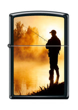 Load image into Gallery viewer, Zippo Lighter- Personalized Engrave for Foggy Fisherman Poles Sunset #Z5232