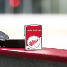 Load image into Gallery viewer, Zippo Lighter - Custom Engraved with Your Message for NHL Detroit Red Wings 2024 Street Chrome Pocket Lighter 46190