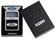 Load image into Gallery viewer, Zippo Lighter - Personalized Customize Message Engrave on Backside for Ford Design Zippo Lighter (Ford Logo Design 48405)