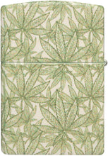 Load image into Gallery viewer, Zippo Cannabis Design 540 Glow in The Dark Pocket Lighter