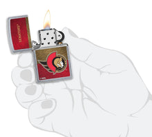 Load image into Gallery viewer, Zippo Lighter - Personalized Customize Message Engrave on Backside for Ottawa Senators NHL Team 48048