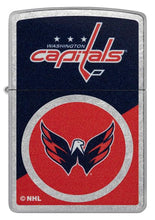 Load image into Gallery viewer, Zippo Lighter - Custom Engraved with Your Message for NHL Washington Capitals 2024 Street Chrome Pocket Lighter 46211