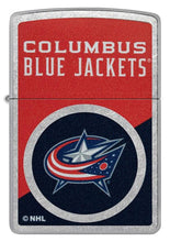 Load image into Gallery viewer, Zippo Lighter - Custom Engraved with Your Message for NHL Columbus Blue Jackets 2024 Street Chrome Pocket Lighter 46188
