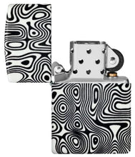 Load image into Gallery viewer, Zippo Lighter - Custom Engraved with Your Message - Glowing Swirls Design 540 Color Glow in The Dark Pocket Lighter 46012
