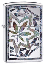 Load image into Gallery viewer, Zippo Lighter - Customize Message Engrave for Chrome Fusion Leaf Art #29727