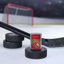 Load image into Gallery viewer, Zippo Lighter - Personalized Customize Message Engrave on Backside for Ottawa Senators NHL Team 48048