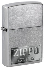 Load image into Gallery viewer, Zippo Lighter - Personalized Customize Message Engrave on Backside for Zippo Brand Design Logo Lighter (Zippo Est. 1932 Plate 48487)