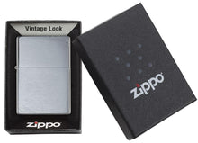 Load image into Gallery viewer, Zippo Lighter - Personalized Custom Message Engrave Chrome Windproof Lighter Vintage with Slashes 230
