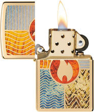 Load image into Gallery viewer, Zippo Lighter - Personalized Customize Message Engrave on Backside for Zippo Brand Design Logo Lighter (Elements of Earth 48729)